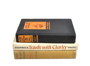 Vintage Book Lot - Steinbeck Travels With Charley, Don Marquis Archy And Mehitabel, Sedgwick Letters