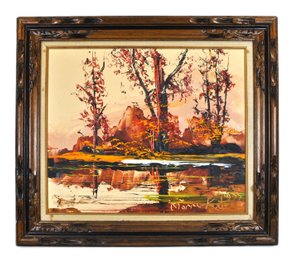 Morris Katz (1932-2010) Autumn Landscape Oil Painting