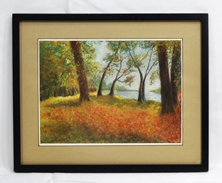 Ben Barros (20th Century) Signed Pastel Landscape