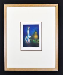 Laurent Schkolnyk (b. 1953, France) ' La Poire (The Pear)' Original Color Mezzotint