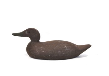 Early Working Wooden Duck Decoy, Dark Original Surface