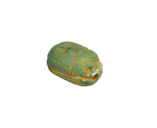 Vintage Egyptian Revival Carved Scarab Beetle Amulet