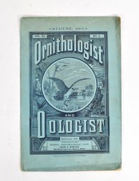 August 1887 Ornithologist And Ologist No. 8 - Bristol Ornithological Club