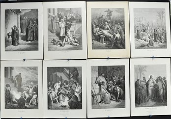 Lot 8 Original Gustav Dore New Testament Scenes Engravings 1876