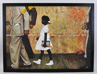 Norman Rockwell 'The Problem We All Live With' Framed Civil Rights History Art