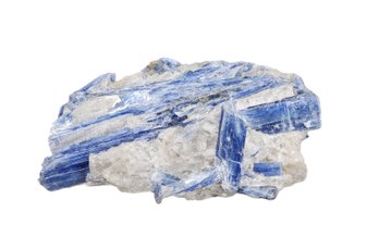 Natural Blue Kyanite Crystal Cluster On Quartz Matrix - Large Mineral Specimen