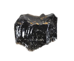 Large Natural Obsidian Specimen - Volcanic Glass With Conchoidal Fracture