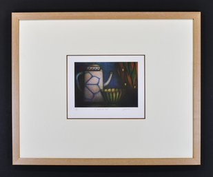 Laurent Schkolnyk (b. 1953, France) 'tea Time' Original Color Mezzotint