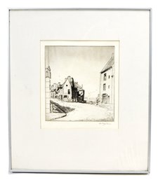 John Heagan Eames (1900-2002) ' The Dance At St. Servan' Signed Etching