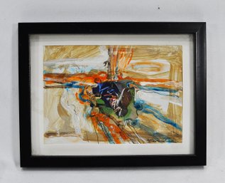Raffaello LaMantia (1935-2026) Provincetown -'The Booth' Mixed Media Abstract Painting