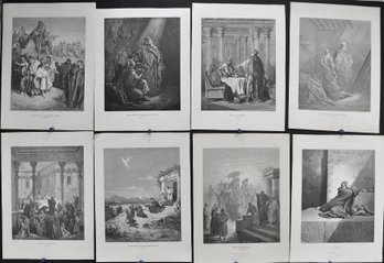 Lot 8 Original Gustav Dore Old Testament Scenes Engravings 1876