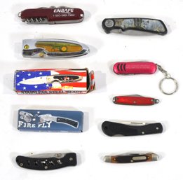 Lot Of Folding Knifes Including Case XX And Old Timer