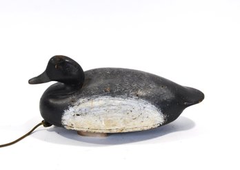 Vintage Hand-Carved Canvasback Drake Duck Hunting Decoy