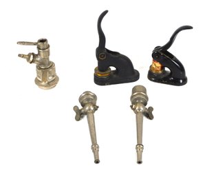 Antique Desk Seal Presses & Beer / Champagne Tap Faucets Barware Collectible