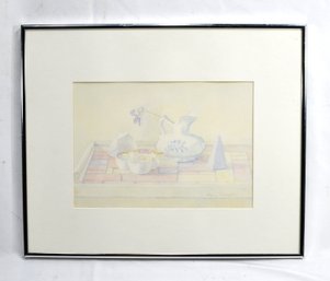 Lynn Mowrer (20th Century) Still Life Watercolor Painting