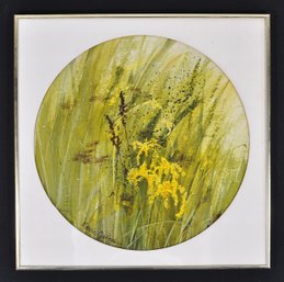 Marcia E. Gibbons (1938-2015) Goldenrod And Other Weeds Watercolor, 1976