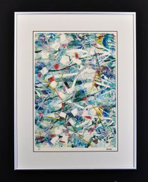 Roberta Segal (20th-21st Century) ' Good Morning' Abstract Monotype, Artists Proof (1/1)