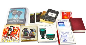 Large Lot Of Art & Antiques Reference Books - Venetian Glass, Tiffany, Pattern Glass, Posters & More