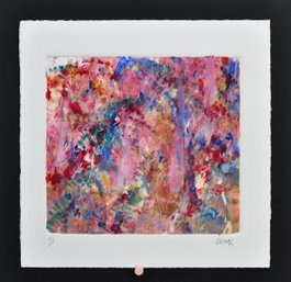 Roberta Segal (20th-21st Century) Abstract Monotype Composition