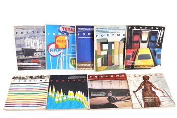 Group Of Vintage Fortune Magazines  1960s-1970s Issues With Graphic Covers