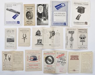 Lot Of Antique Industrial Advertising Booklets & Trade Ephemera