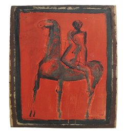 Marino Marini (Italian 1901 - 1980) Lithograph ' Le Chevalier' - Signed & Dated 1955 In The Plate