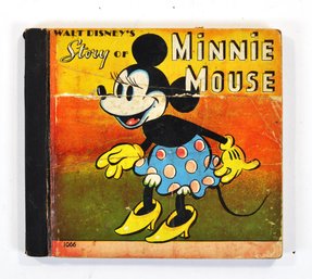 Walt Disney Story Of Minnie Mouse - Vintage Whitman Children's Book
