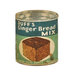 Duffs Ginger Bread Mix - Vintage Advertising Recipe Booklet (Can-Shaped)