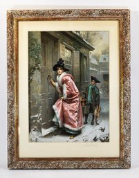 Jean Leon Gerome Ferris  'Sweet Charity / Christmas When America Was Young',  Antique Print