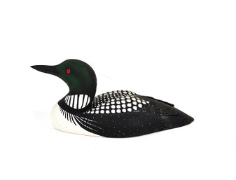 Hand-Carved & Painted Loon Decoy - Decoys Ltd., The Canadian Carver,  Signed