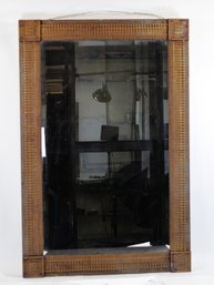 Antique Eastlake Wood Gesso Decorated Wall Mirror, Late 19th Century