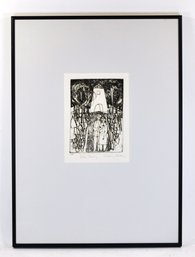 Kalman Csohany (1925-1980 Hungarian) 'white Tower' Signed Etching