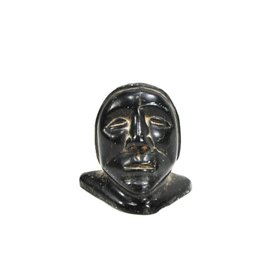 Vintage Miniature Inuit Carved Stone Portrait Bust – Canada