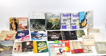 Vintage Ephemera & Magazine Lot - Military, Theatre Programs, Sheet Music, Adult Paperbacks, Misc.