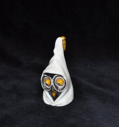 Royal Worcester Porcelain Figural Owl In Nightcap Candle Snuffer England