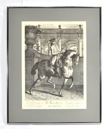 After Johann Elias Ridinger (1698-1767) Equestrian Engraving