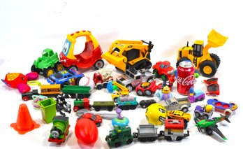 Lot Of Toy Cars, Trucks & Figures