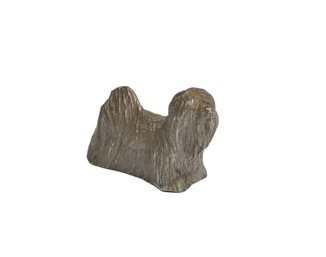 Vintage Miniature Rawcliffe Pewter Shih Tzu Dog Figurine – P. Davis 1978