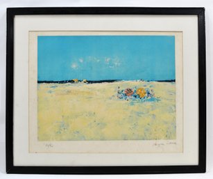 Jacques Cordier (1937-1975) Coastal Landscape Limited Edition Lithograph