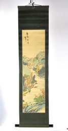Vintage Japanese Hanging Scroll Landscape With Original Box