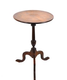 Antique Georgian Style Mahogany Tilt-Top Pedestal Side Table