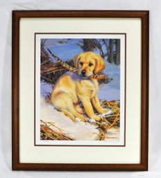 Amy Brackenbury (American, B. 1953) 'Featherweight' Limited Edition Dog Lithograph With COA