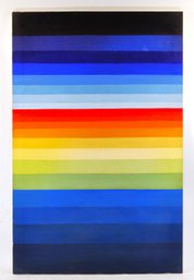 Bernard Rosen (1927-2015) Abstract Color Field Painting, Acrylic On Canvas