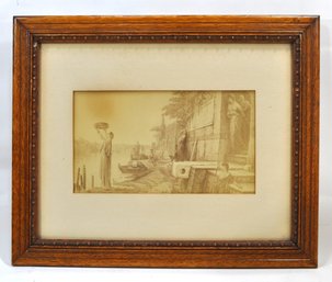 Hector Leroux (1829-1900)  ' Vestal Virgin Tuccia' 19th Century Framed Photoprint
