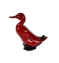 Royal Doulton Flambe Figurine, Mallard Drake Standing