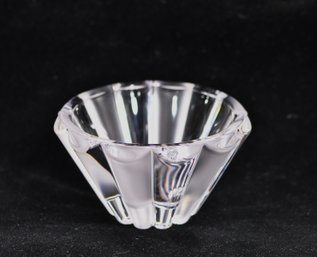 Vintage Rosenthal Signed Crystal Fluted Bowl