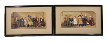 Thomas Webster (1800-1886)  The Frown & The Smile, Pair Of Antique Prints