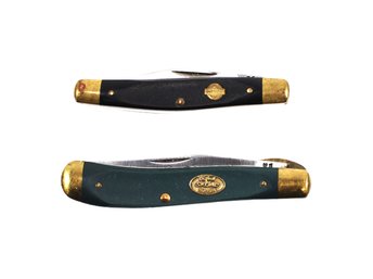 Vintage Schrade Skoal & Copenhagen Snuff Advertising Pocket Knives