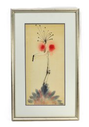 Diran DOHANIAN (1931-2019) American- Armenian Abstract Peacock Painting