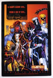 Original WildStorm WildCORE Comic Book Promotional Poster 1997